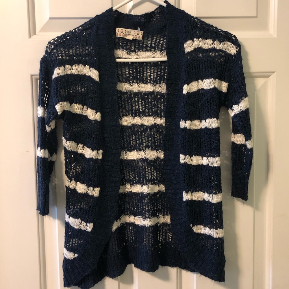 Pink Republic EUC girl’s loose knit cardigan 10/12